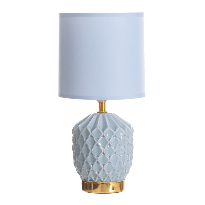 Лампа настольная "Бернарда" 1х40Вт Е14 голубой 15х15х30см