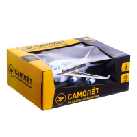 Самолет на радиоуправлении «Лайнер», световые эффекты, работает от батареек, цвет белый Самолет на радиоуправлении «Лайнер», световые эффекты, работает от батареек, цвет белый