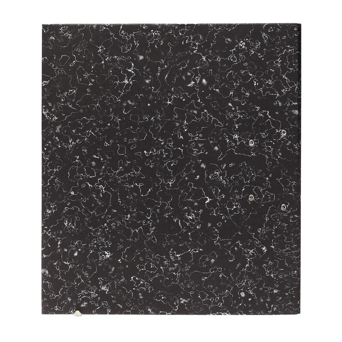 Папка-регистратор 75 мм, А4, Calligrata, эконом мрамор, черная, МИКС