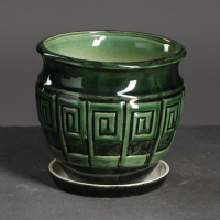 Набор горшков 3 шт. "Меандр" зеленый: 10л, 3л, 1,2л Набор горшков 3 шт. "Меандр" зеленый: 10л, 3л, 1,2л