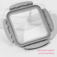 Набор ланч - боксов Доляна, 3 шт, 550 мл, 1,2 л, 2 л, прозрачный