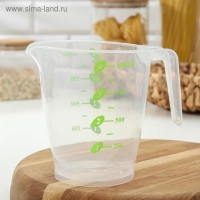 Стакан мерный &laquo;Колор&raquo;, 1000 мл, 17&times;11,5&times;14 см, цвет МИКС