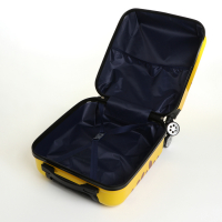 Чемодан детский 32 л (XS), Bear Toy, отдел на молнии, цвет жёлтый