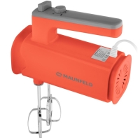 Миксер MAUNFELD MF-331R, ручной, 300 Вт, 8 скоростей, 4 насадки, красный Миксер MAUNFELD MF-331R, ручной, 300 Вт, 8 скоростей, 4 насадки, красный