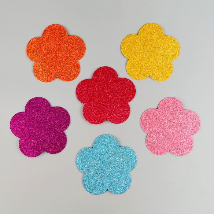 Набор наклеек из EVA &laquo;Цветочек&raquo;, 6 шт., цвет МИКС