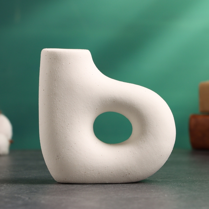 Подсвечник Подсвечник "Брэй" белый песок, 10х4х10см