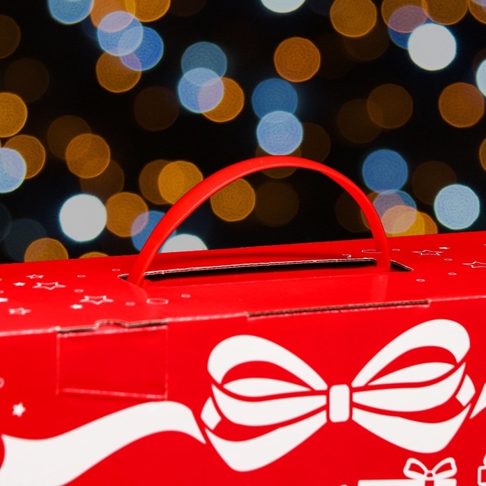 Коробка подарочная складная "Ретро Стайл" 36,5 х 11 х 26 см. Новый год