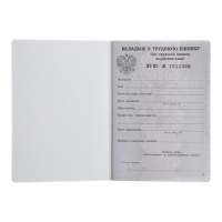 Вкладыш в трудовую книжку без голограммы Вкладыш в трудовую книжку без голограммы