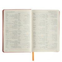 Ежедневник недатированный А5, 160 листов MEGAPOLIS VELVET, твёрдая обложка, искусственная кожа, ляссе, на резинке, тонированный блок 70 г/м2, оранжевый