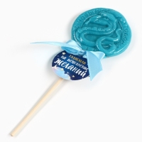 Новый год! Леденец на палочке &laquo;Талисман на исполнение желаний&raquo;, вкус ежевика, 30 г