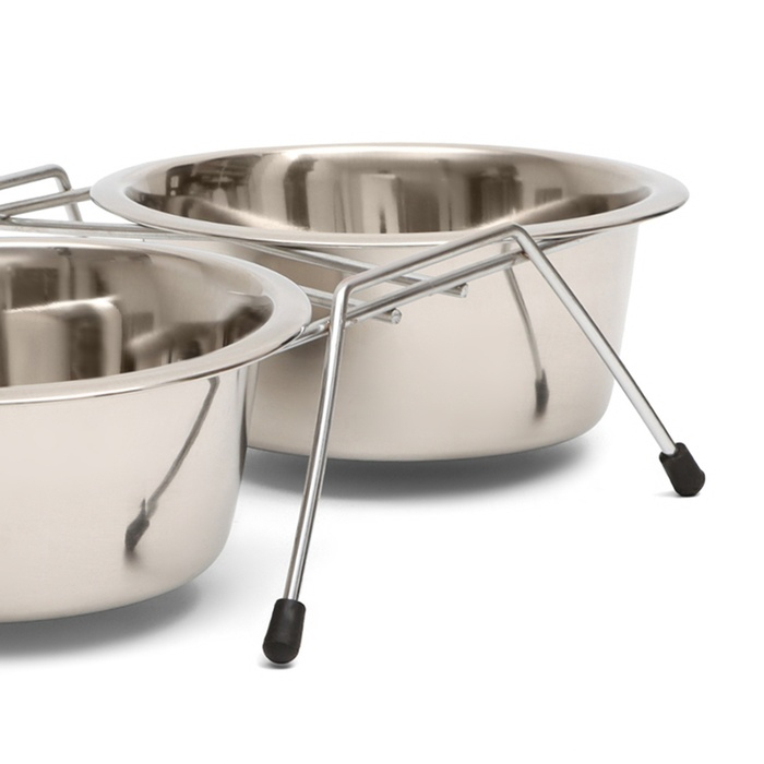 Набор из 2 мисок на подставке, 2 х 900 мл Набор из 2 мисок на подставке, 2 х 900 мл