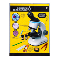 Микроскоп детский &laquo;Юный ученый&raquo; кратность х100, х400, х1200, подсветка, цвет жёлтый