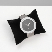 Подушка для украшений, флок, 8×6×3,5 см, цвет чёрный Подушка для украшений, флок, 8×6×3,5 см, цвет чёрный