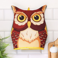 Грелка на чайник &laquo;Сова&raquo;, коричневая, 31,5 х 26,5 см