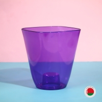 Горшок для орхидей, 2,5 л, 16,4 × 18,5 см, пластик, прозрачно-фиолетовый Горшок для орхидей, 2,5 л, 16,4 × 18,5 см, пластик, прозрачно-фиолетовый