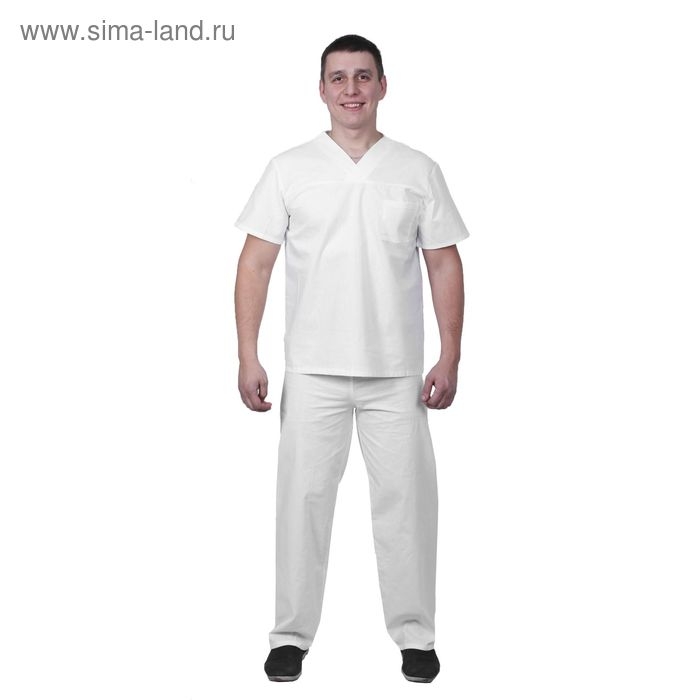 Костюм универсальный, р. 52-54, рост 170-176 см, цвет белый