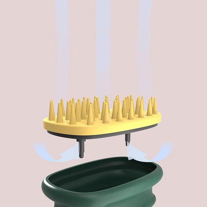 Щётка - массажёр для мытья головы, 10 × 6 × 6,2 см, в блистере, цвет МИКС Щётка - массажёр для мытья головы, 10 × 6 × 6,2 см, в блистере, цвет МИКС