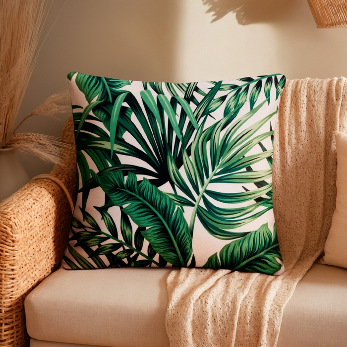 Наволочка декоративная Этель &laquo;Тропики&raquo; 40х40 см, велюр, 100% п/э