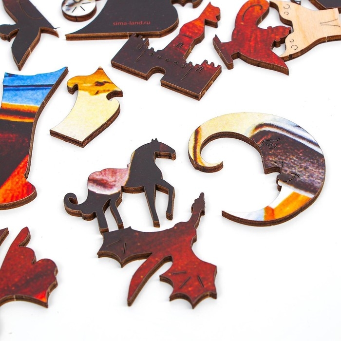 Фигурный пазл. Сальвадор Дали &laquo;Постоянство памяти&raquo; с предсказанием