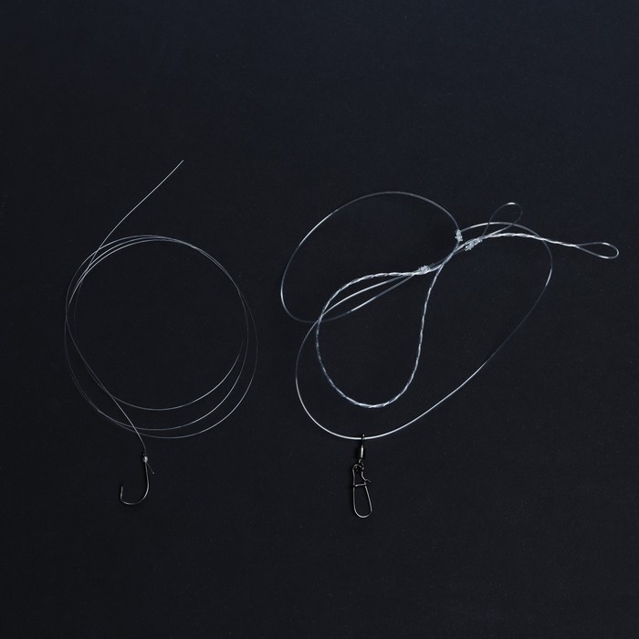 Оснастка фидерная X-Feeder Несимметричная петля, 0.40 мм, карабин №6, крючок №8, 120 г Оснастка фидерная X-Feeder Несимметричная петля, 0.40 мм, карабин №6, крючок №8, 120 г