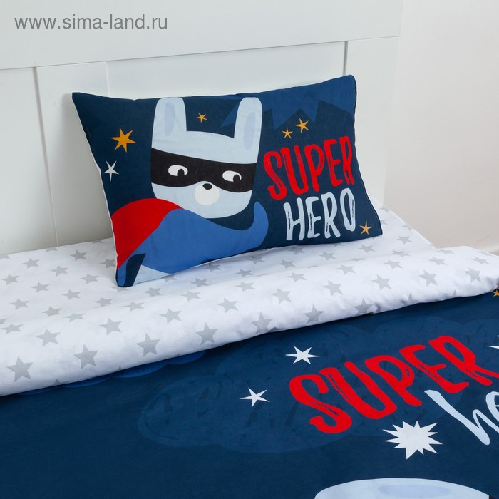 Постельное бельё &laquo;Этель&raquo; 1.5 сп Super hero 143*215 см, 150*214 см, 50*70 см -1 шт,100% хл, бязь