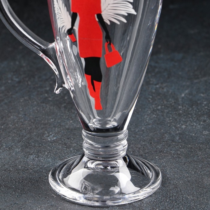 Кружка стеклянная &laquo;Мисс&raquo;, для чая/кофе, 250 мл, МИКС