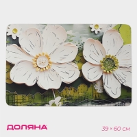 Коврик для дома Доляна Anemona, влаговпитывающий, 39&times;60 см