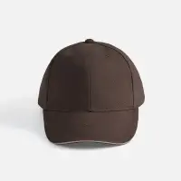 Бейсболка Buffalo, коричневая с бежевым Бейсболка Buffalo, коричневая с бежевым