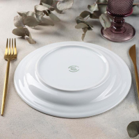 Тарелка &laquo;Бельё&raquo;, d=24 см, белая, фарфор