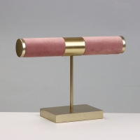 Подставка для часов, браслетов, d=3, 15×10×21 см, цвет светло-розовый в золоте Подставка для часов, браслетов, d=3, 15×10×21 см, цвет светло-розовый в золоте