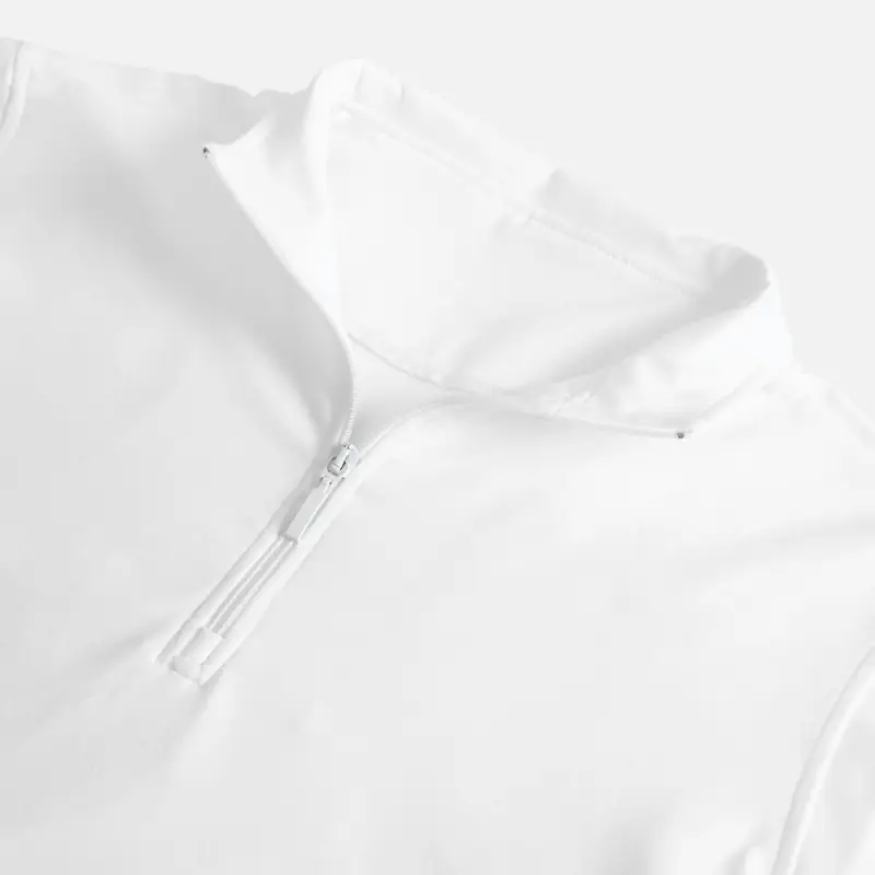 Свитшот на молнии из бифлекса Morfiss, белый, размер XS/S