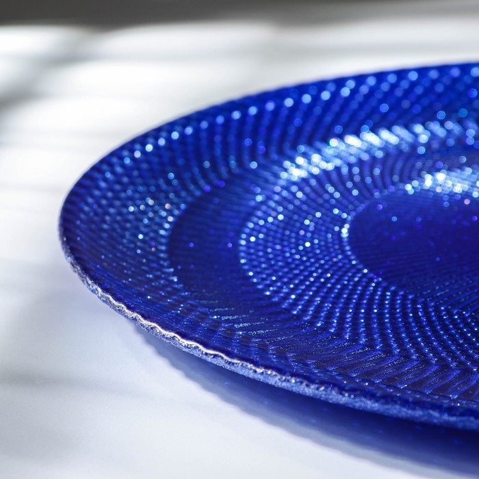 Блюдо сервировочное «Глория», d=30 см, цвет синий Блюдо сервировочное «Глория», d=30 см, цвет синий