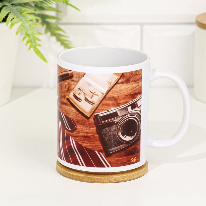 Кружка сублимация "Новых побед!" 320 мл, с нанесением