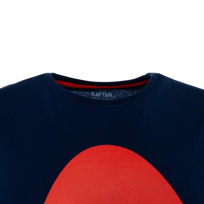 Пижама новогодняя мужская KAFTAN "Santa team", цвет синий/красный, размер 54