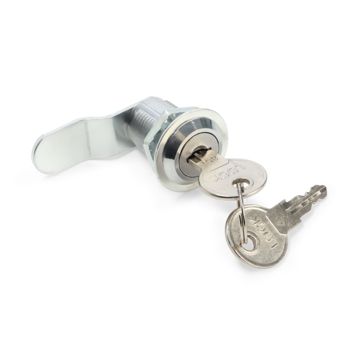 Замок почтовый ТУНДРА LC4, 17х25х50 мм, 2 английских ключа, хром Замок почтовый ТУНДРА LC4, 17х25х50 мм, 2 английских ключа, хром