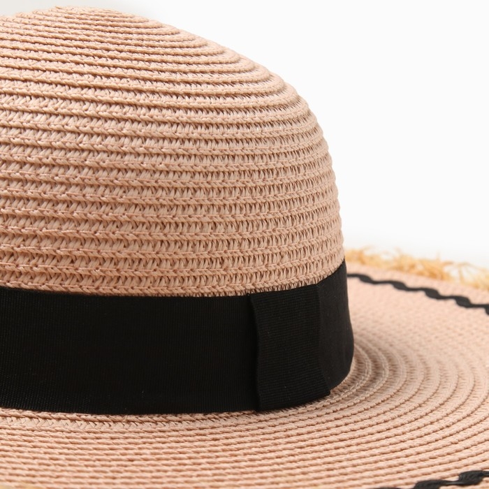 Шляпа женская MINAKU, цв.розовый, р-р 58 Шляпа женская MINAKU, цв.розовый, р-р 58
