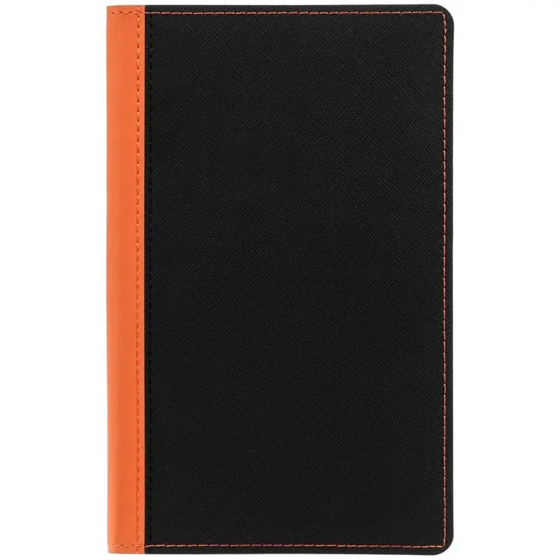 Ежедневник Nice Twice, недатированный, черный с оранжевым Ежедневник Nice Twice, недатированный, черный с оранжевым