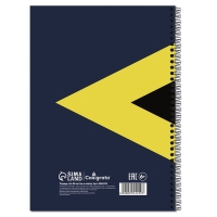 Тетрадь A4 на гребне 80л кл Офисная с полосой, обл мел карт+твин-лак, офсет Тетрадь A4 на гребне 80л кл Офисная с полосой, обл мел карт+твин-лак, офсет