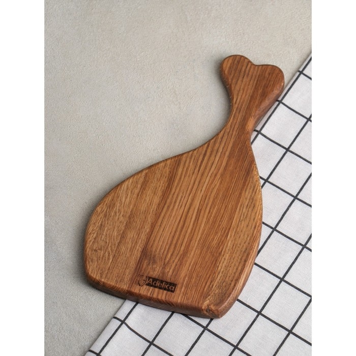 Доска для подачи авторская &laquo;Кость&raquo;, 29&times;17&times;2 см, натуральный дуб