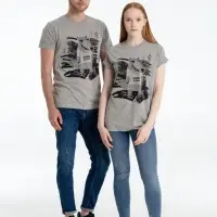 Футболка &laquo;Волка футболка&raquo;, серый меланж, размер M