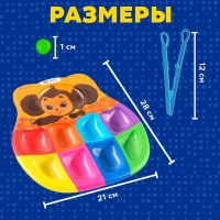 Развивающий сортер для детей "Весёлые бусинки", 8 цветов, Чебурашка Развивающий сортер для детей "Весёлые бусинки", 8 цветов, Чебурашка