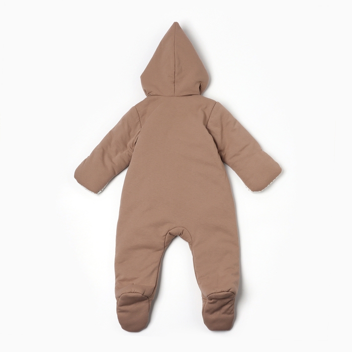 Комбинезон-трансформер, цвет шоколадный, рост 74
