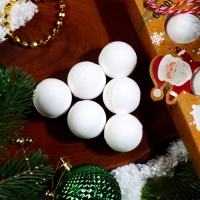 Новогодний подарочный набор косметики. Бомбочки для ванны &laquo;Пирамидка&raquo;, белый, 120 г. Новый год