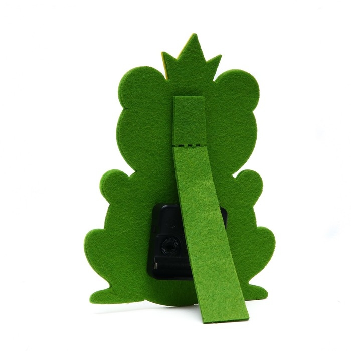 Часы настольные DIY Часы настольные DIY "Лягушонок из фетра" детские, набор для творчества, 23 х 21 см, АА