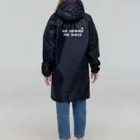 Дождевик &laquo;Не капай на мозг&raquo;, темно-синий, размер S