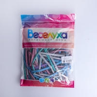 Шар для твистинга 260, зеркальный, хром, набор 50 шт., МИКС