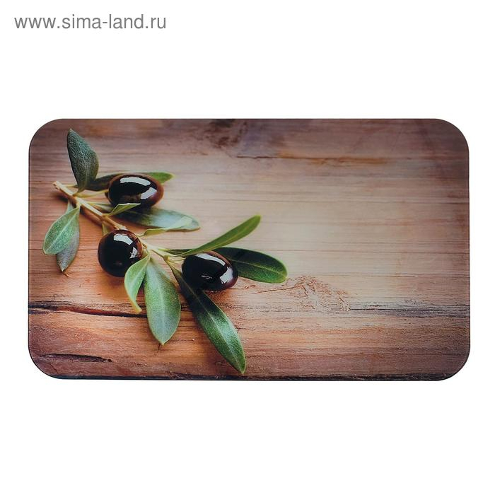 Стол прямоуголный с фп Оливковая ветвь, 1000х600х757, стекло/чайка хром