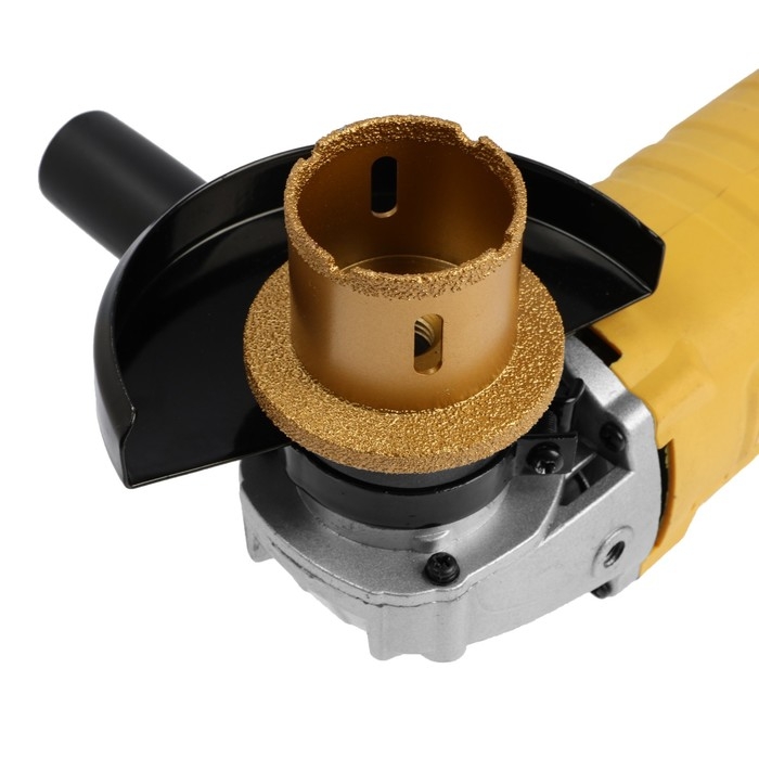 Коронка алмазная ТУНДРА, для УШМ, для отверстий под слив, по плитке, мрамору, 50/70 мм, М14   993530