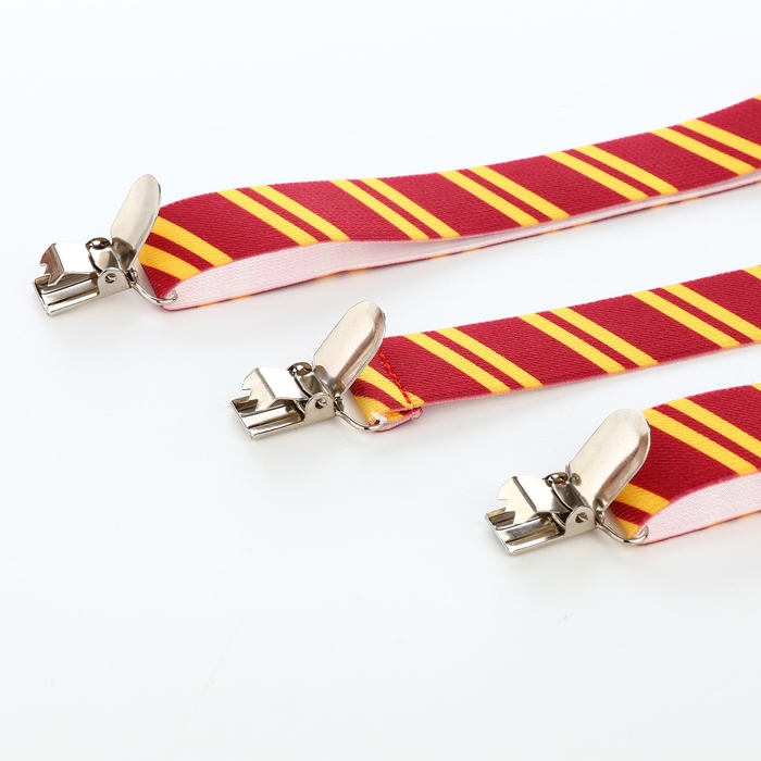 Подтяжки взрослые, ширина 2,5 см, цвет бордовый/жёлтый Подтяжки взрослые, ширина 2,5 см, цвет бордовый/жёлтый