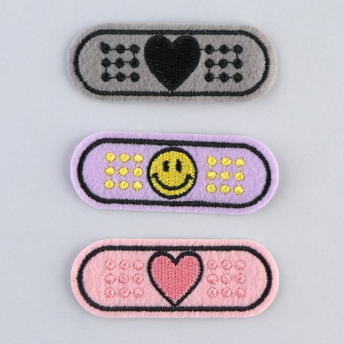 Термонаклейки на одежду &laquo;Заплатка&raquo;, 3 шт.